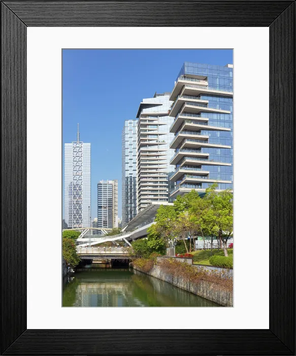 Framed Print : High-rise apartments at Talent Park, Shenzhen Bay, Shenzhen, Guangdong, China Framed Print : High-rise apartments at Talent Park, Shenzhen Bay, Shenzhen, Guangdong, China