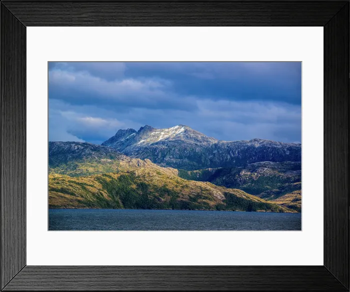 Framed Print : Agostini fjord, Agostini Fjord, Alberto de Agostini National Park, Patagonia, Chile Framed Print : Agostini fjord, Agostini Fjord, Alberto de Agostini National Park, Patagonia, Chile