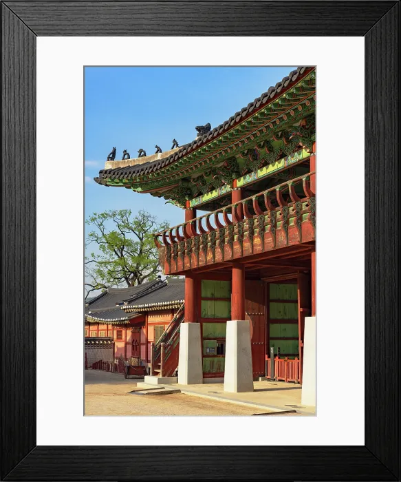 Framed Print : Gate at Hwaseong Fortress Palace (UNESCO World Heritage Site), Suwon, Gyeonggi Province, South Korea Framed Print : Gate at Hwaseong Fortress Palace (UNESCO World Heritage Site), Suwon, Gyeonggi Province, South Korea