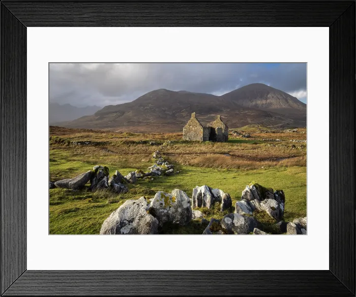 Framed Print : Cill Chriosd Manse, an abandoned and ruined house near Broadford on the Isle of Skye, Scotland. Winter (February) 2025 Framed Print : Cill Chriosd Manse, an abandoned and ruined house near Broadford on the Isle of Skye, Scotland. Winter (February) 2025