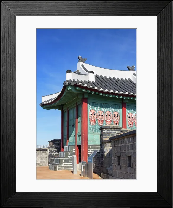 Framed Print : Dongbukporu watchtower and city walls of Hwaseong Fortress (UNESCO World Heritage Site), Suwon, Gyeonggi Province, South Korea Framed Print : Dongbukporu watchtower and city walls of Hwaseong Fortress (UNESCO World Heritage Site), Suwon, Gyeonggi Province, South Korea