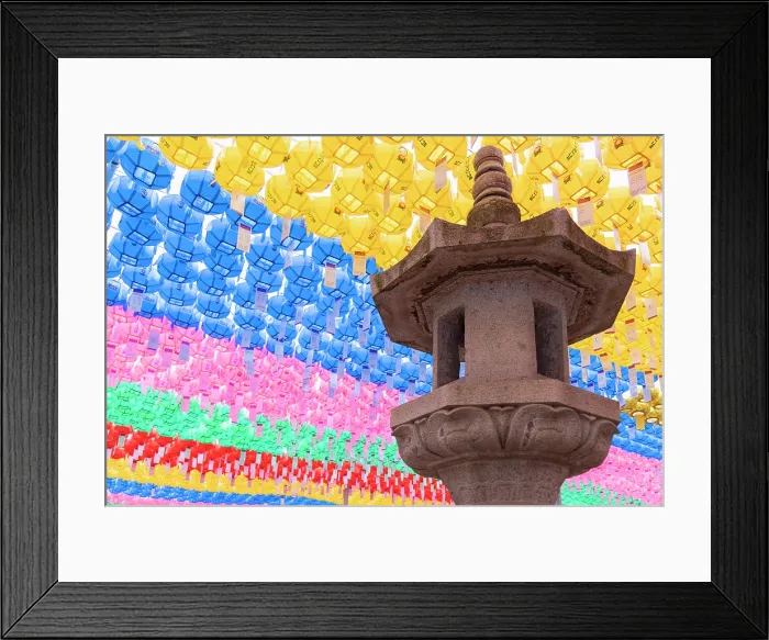 Framed Print : Lanterns at Bongeunsa temple, Gangnam, Seoul, South Korea Framed Print : Lanterns at Bongeunsa temple, Gangnam, Seoul, South Korea