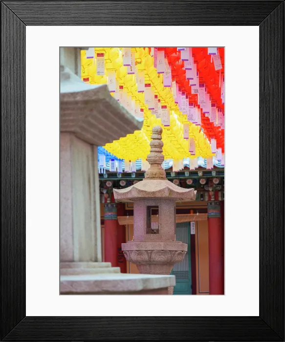 Framed Print : Lanterns at Bongeunsa temple, Gangnam, Seoul, South Korea Framed Print : Lanterns at Bongeunsa temple, Gangnam, Seoul, South Korea