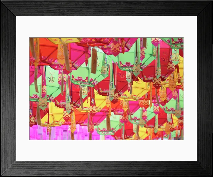 Framed Print : Lanterns at Bongeunsa temple, Gangnam, Seoul, South Korea Framed Print : Lanterns at Bongeunsa temple, Gangnam, Seoul, South Korea