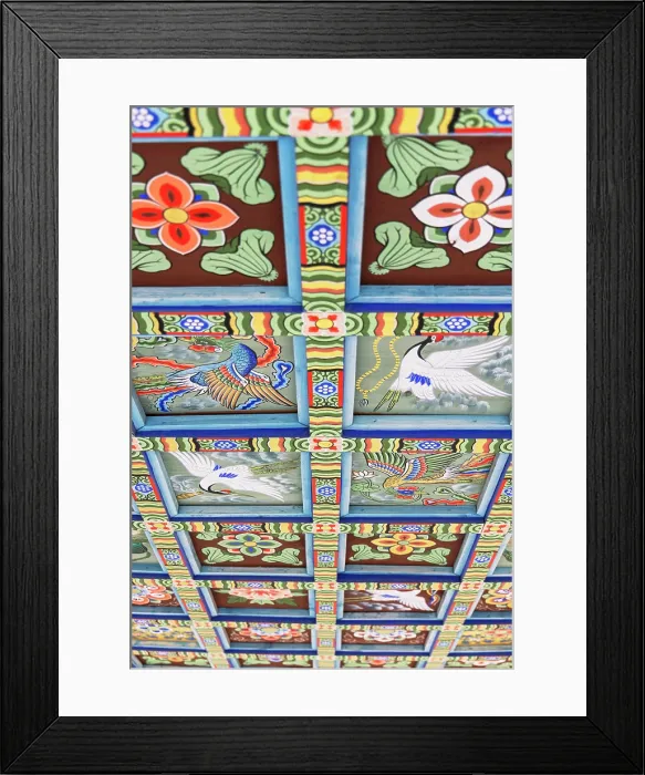 Framed Print : Ceiling at Bongeunsa temple, Gangnam, Seoul, South Korea Framed Print : Ceiling at Bongeunsa temple, Gangnam, Seoul, South Korea