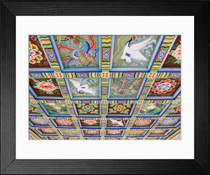 Framed Print : Ceiling at Bongeunsa temple, Gangnam, Seoul, South Korea Framed Print : Ceiling at Bongeunsa temple, Gangnam, Seoul, South Korea