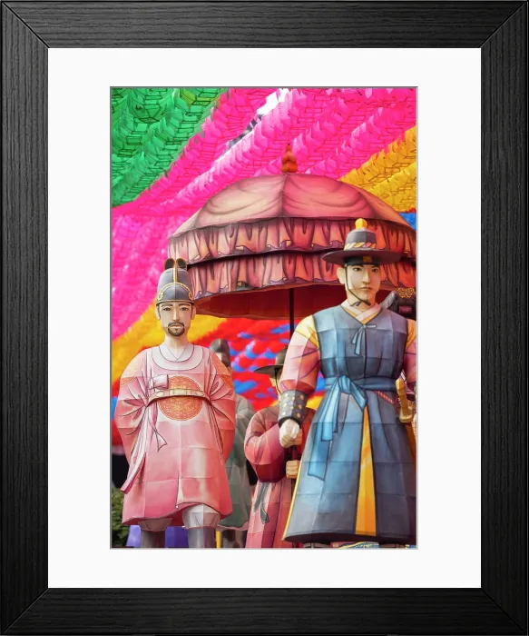 Framed Print : Lantern figures at Bongeunsa temple, Gangnam, Seoul, South Korea Framed Print : Lantern figures at Bongeunsa temple, Gangnam, Seoul, South Korea