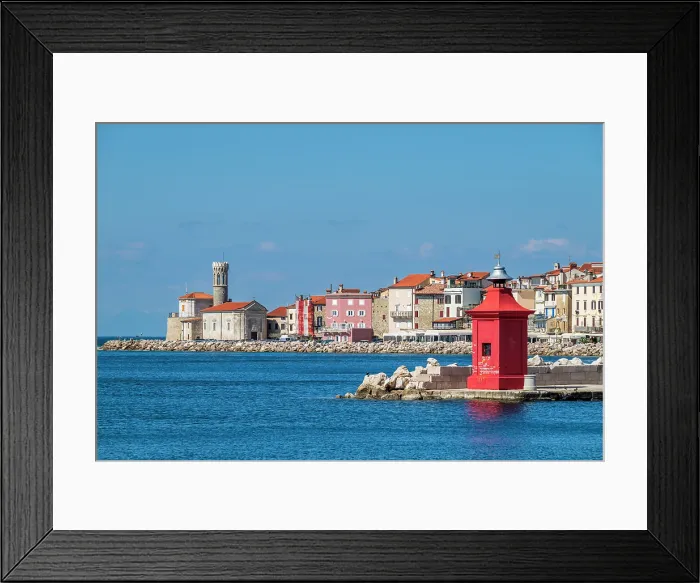 Framed Print : Scenic view of Piran, Slovenia Framed Print : Scenic view of Piran, Slovenia