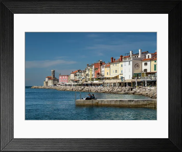 Framed Print : Scenic view of Piran, Slovenia Framed Print : Scenic view of Piran, Slovenia