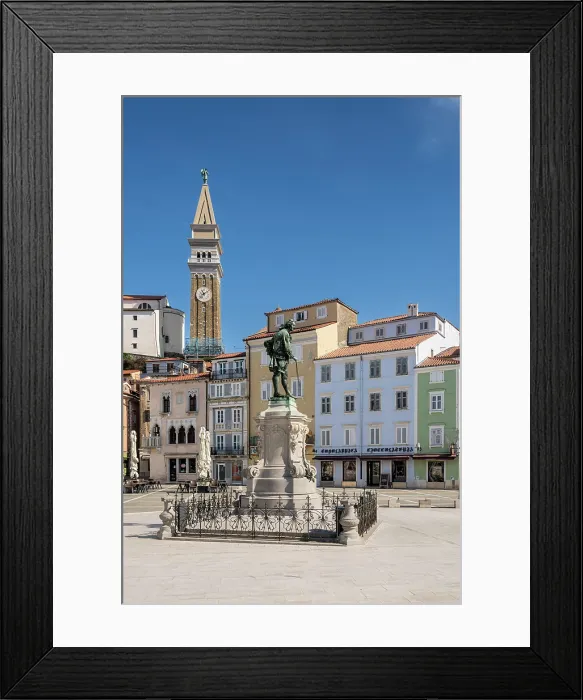 Framed Print : Tartini Square (Tartinijev trg), Piran, Slovenia Framed Print : Tartini Square (Tartinijev trg), Piran, Slovenia
