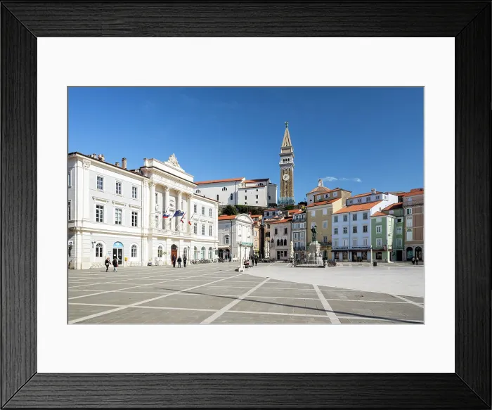 Framed Print : Tartini Square (Tartinijev trg), Piran, Slovenia Framed Print : Tartini Square (Tartinijev trg), Piran, Slovenia