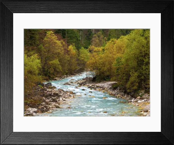 Framed Print : Triglavska Bistrica stream in autumn, Triglav National Park, Slovenia Framed Print : Triglavska Bistrica stream in autumn, Triglav National Park, Slovenia