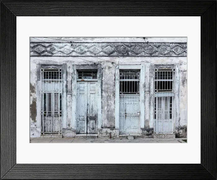 Framed Print : Doors and windows on an ornate old house, , Cienfuegos, Cienfuegos Province, Cuba Framed Print : Doors and windows on an ornate old house, , Cienfuegos, Cienfuegos Province, Cuba