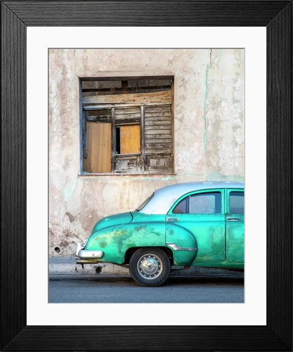 Framed Print : Old American car, Havana, Cuba