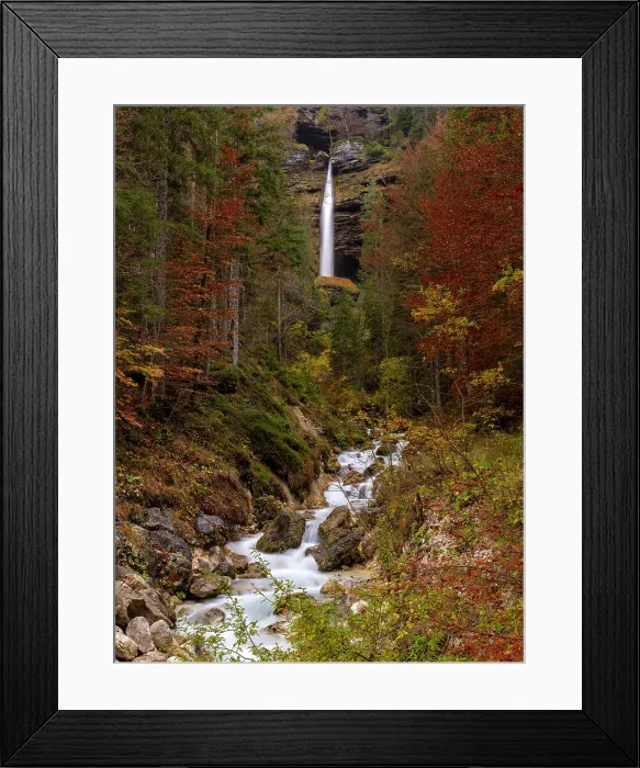 Framed Print : Periknik Waterfall in autumn, Triglav National Park, Slovenia Framed Print : Periknik Waterfall in autumn, Triglav National Park, Slovenia