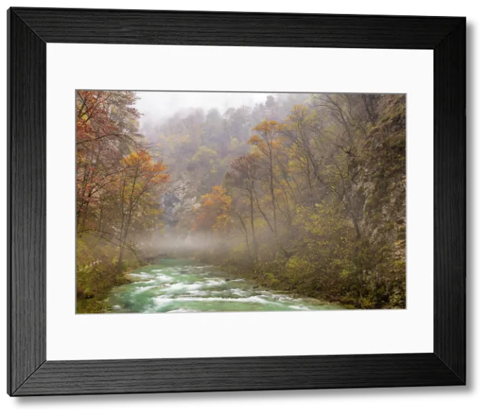 Framed Print : Vintgar Gorge and Radovna River in Autumn, near Bled, Slovenia Framed Print : Vintgar Gorge and Radovna River in Autumn, near Bled, Slovenia