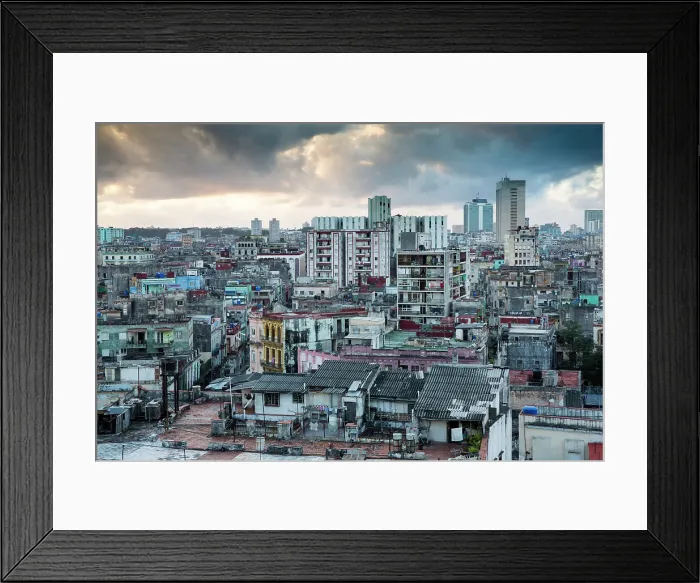 Framed Print : Elevated view over Havana Centro, Havana (La Habana), Cuba Framed Print : Elevated view over Havana Centro, Havana (La Habana), Cuba