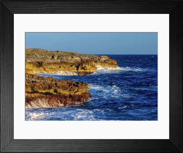 Framed Print : Cliffs and surf at Pedro St. James, George Town, Grand Cayman, Cayman Islands Framed Print : Cliffs and surf at Pedro St. James, George Town, Grand Cayman, Cayman Islands