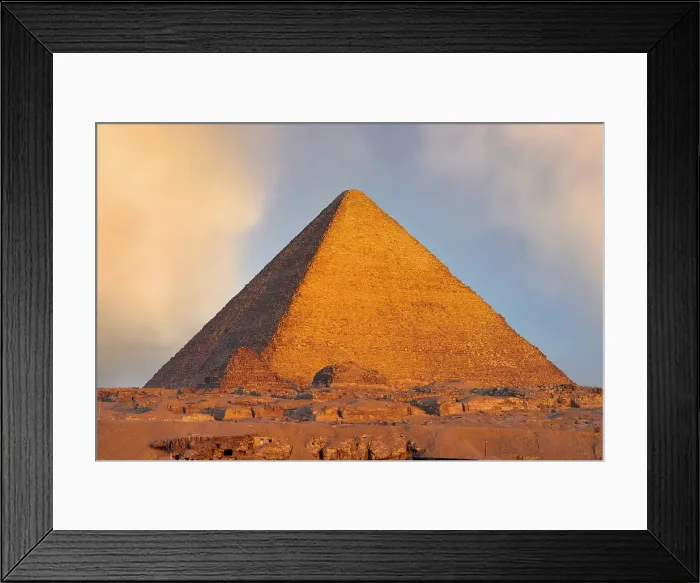 Framed Print : Pyramid of Khufu (Cheops), Giza, Cairo, Egypt Framed Print : Pyramid of Khufu (Cheops), Giza, Cairo, Egypt