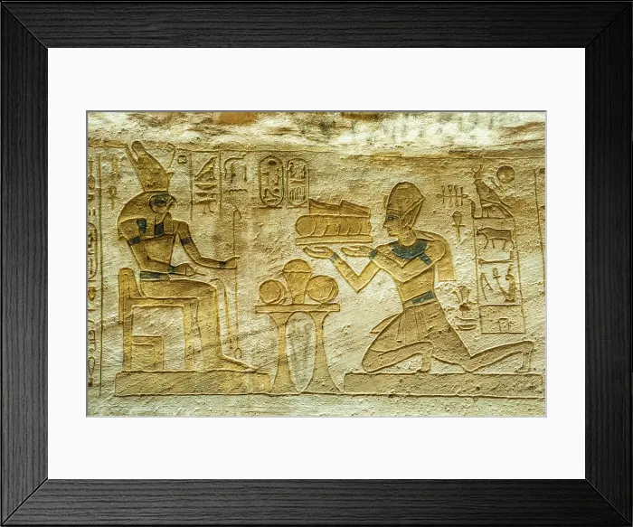 Framed Print : Bas relief, Great Temple of Ramesses II, Abu Simbel, Egypt Framed Print : Bas relief, Great Temple of Ramesses II, Abu Simbel, Egypt