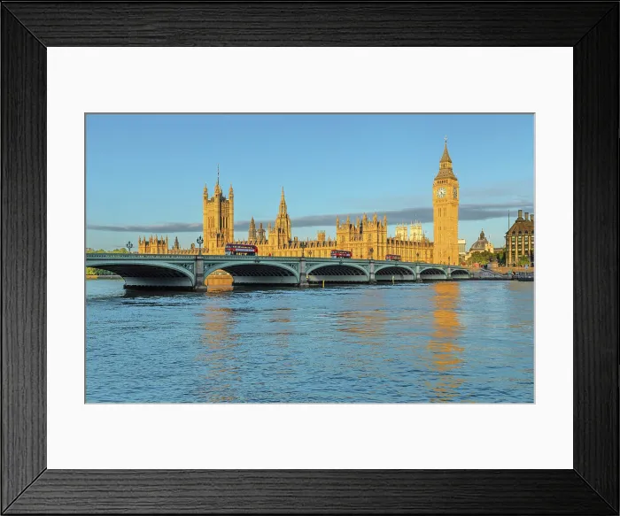Framed Print : Houses of Parliament with Big Ben and Westminster Bridge, London, England Framed Print : Houses of Parliament with Big Ben and Westminster Bridge, London, England