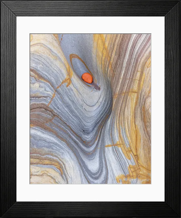 Framed Print : Rock formation with colourful strata, Spittal Beach, near Berweick-upon-Tweed, Northumberland, England Framed Print : Rock formation with colourful strata, Spittal Beach, near Berweick-upon-Tweed, Northumberland, England