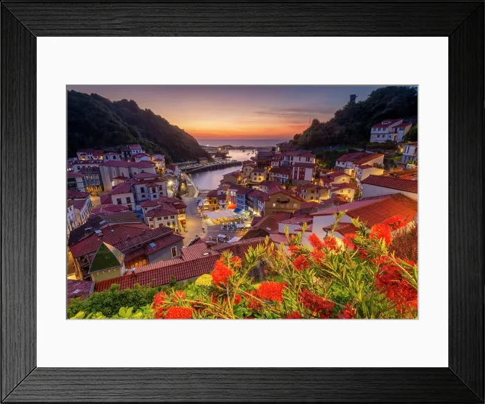 Framed Print : Cudillero at Dusk, Asturias, Northern Spain Framed Print : Cudillero at Dusk, Asturias, Northern Spain