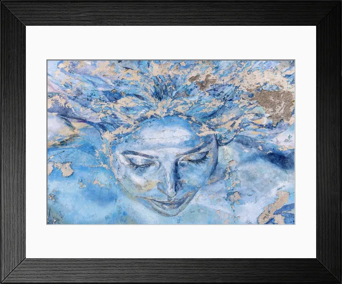 Framed Print : Blue painted mural on wall of old building, Riomaggiore, Cinque Terre, La Spezia district, Liguria, Italy Framed Print : Blue painted mural on wall of old building, Riomaggiore, Cinque Terre, La Spezia district, Liguria, Italy