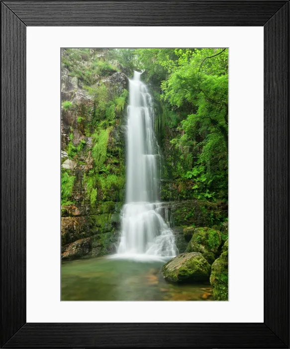 Framed Print : Oneta Waterfalls, Asturias, Northern Spain Framed Print : Oneta Waterfalls, Asturias, Northern Spain