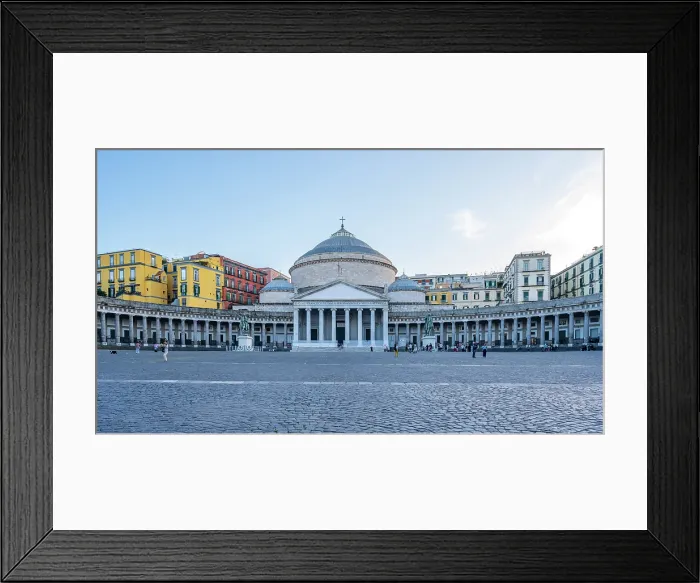Framed Print : Europe, Italy, Campania. Naples. The Church Francesco da Paola in Piazza del Plebiscito at sunset Framed Print : Europe, Italy, Campania. Naples. The Church Francesco da Paola in Piazza del Plebiscito at sunset