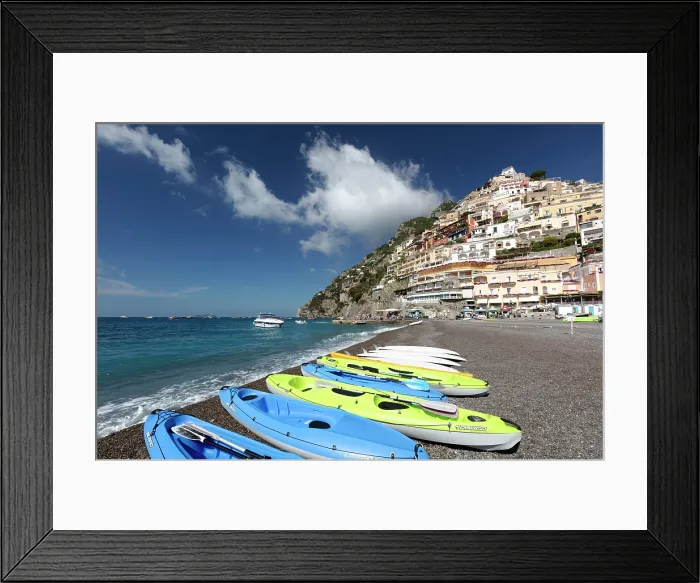 Framed Print : Positano from the beach, Amalfi Coast, Salerno Province, Campania, Italy Framed Print : Positano from the beach, Amalfi Coast, Salerno Province, Campania, Italy