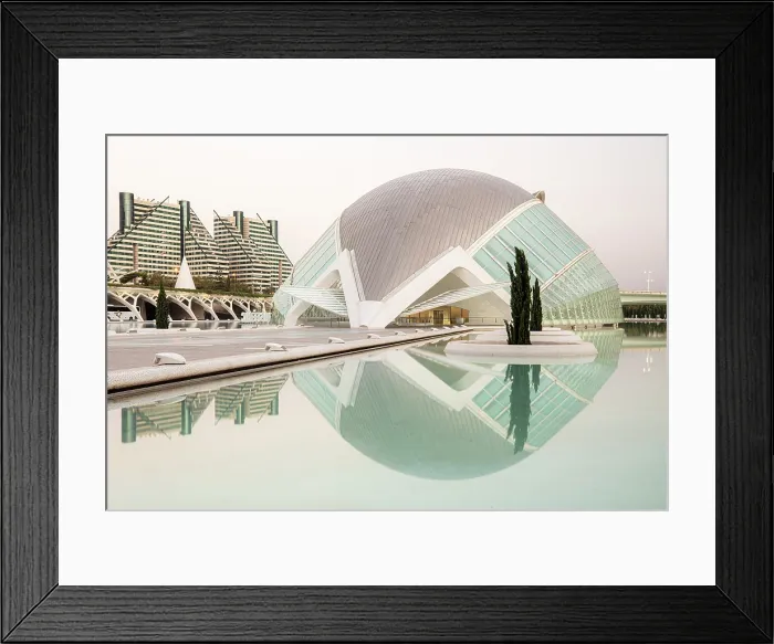 Framed Print : L'hemisferic (Hemispheric), Ciudad de los artes y ciencias (City of Arts and Sciences) at dawn, Valencia, Spain Framed Print : L'hemisferic (Hemispheric), Ciudad de los artes y ciencias (City of Arts and Sciences) at dawn, Valencia, Spain