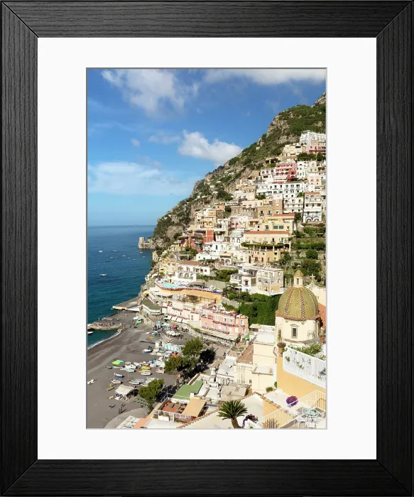 Framed Print : Positano, Amalfi Coast, Salerno Province, Campania, Italy