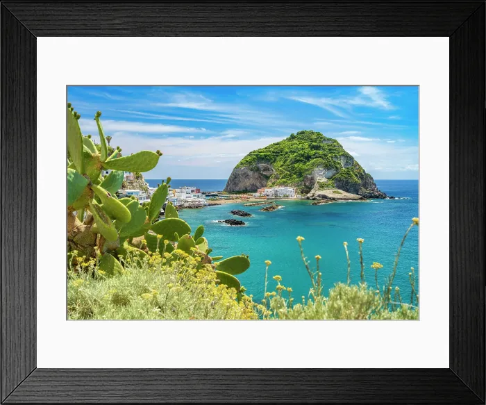 Framed Print : Europe, Italy, Campania. Ischia Island. View of the bay of Sant'Angelo Framed Print : Europe, Italy, Campania. Ischia Island. View of the bay of Sant'Angelo