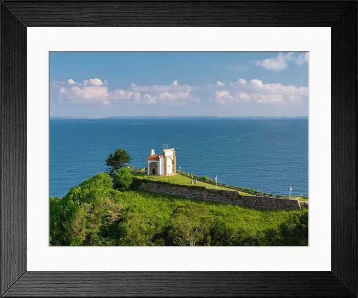 Framed Print : Ermita de la Guia Chapel, Ribadesella, Asturias, Northern Spain