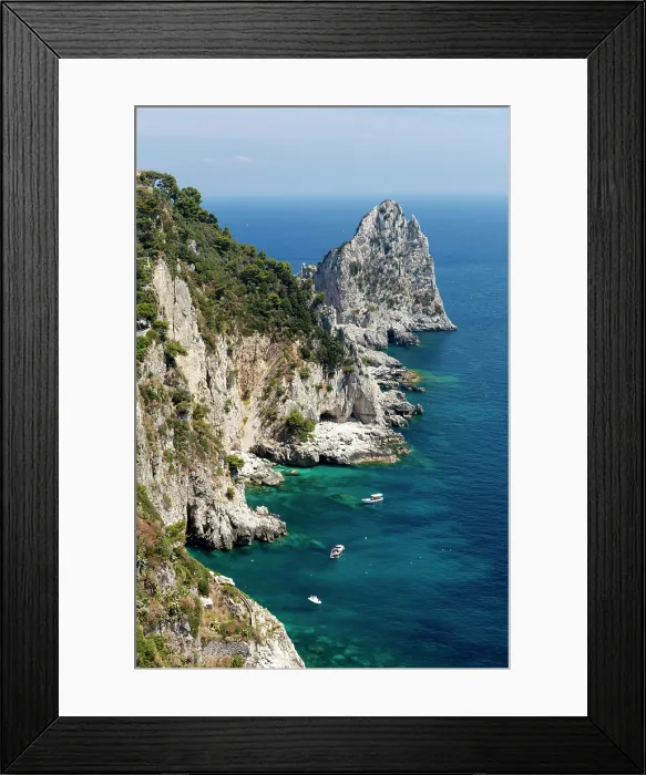 Framed Print : The Faraglioni rocks on the coast of Capri island, Sorrento Peninsula, Bay of Naples, Campania, Italy Framed Print : The Faraglioni rocks on the coast of Capri island, Sorrento Peninsula, Bay of Naples, Campania, Italy