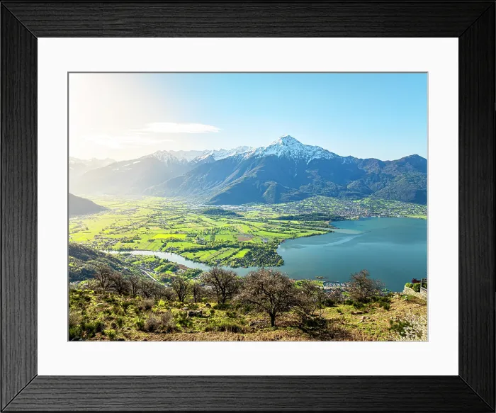 Framed Print : Aerial view of Colico, Monte Legnone and Lower Valtellina in spring, Lake Como, Lombardy, Italy Framed Print : Aerial view of Colico, Monte Legnone and Lower Valtellina in spring, Lake Como, Lombardy, Italy