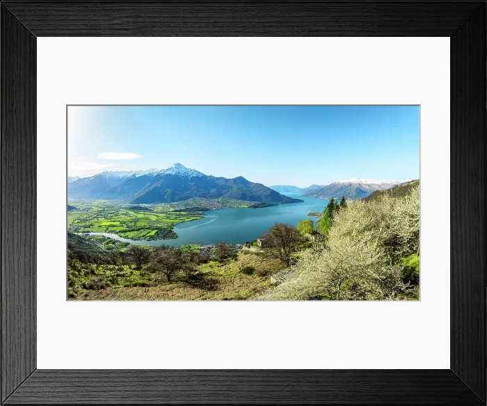 Framed Print : Aerial view of Monte Legnone and Colico in spring, Lake Como, Lombardy, Italy Framed Print : Aerial view of Monte Legnone and Colico in spring, Lake Como, Lombardy, Italy