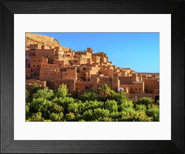 Framed Print : Desert landscape- Ksar of Ait-Ben-Haddou, Ksar A√Ot Benhaddou, , Morocco Framed Print : Desert landscape- Ksar of Ait-Ben-Haddou, Ksar A√Ot Benhaddou, , Morocco