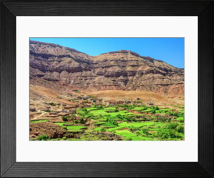 Framed Print : Overlooking the town of Agouim or Agwem, Agouime, High Atlas, Morocco Framed Print : Overlooking the town of Agouim or Agwem, Agouime, High Atlas, Morocco