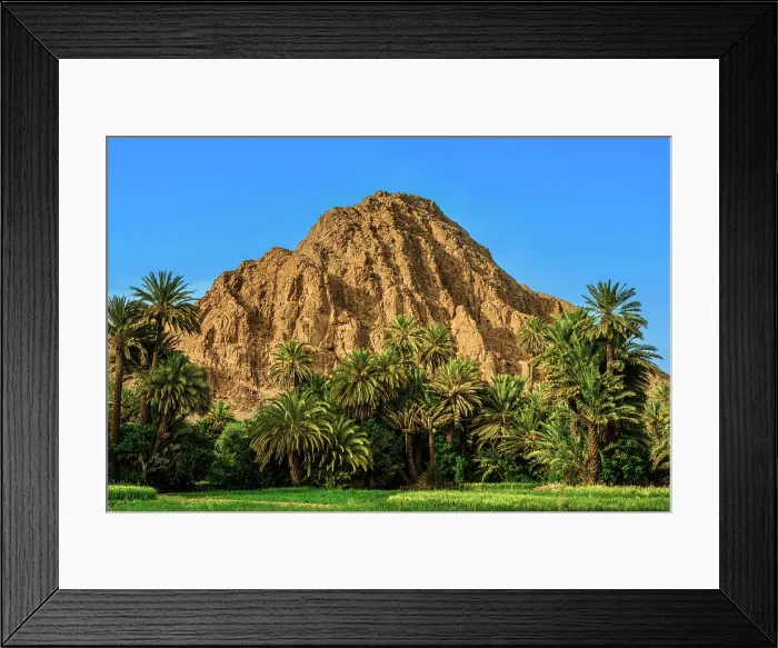 Framed Print : Date palms and farmland in the Todra Gorge, Tinghir, Tinghir, Morocco Framed Print : Date palms and farmland in the Todra Gorge, Tinghir, Tinghir, Morocco