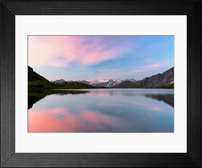 Framed Print : Lago Nero at sunrise, Gavia Pass, Valfurva, Valtellina, Sondrio province, Lombardy, Italy Framed Print : Lago Nero at sunrise, Gavia Pass, Valfurva, Valtellina, Sondrio province, Lombardy, Italy