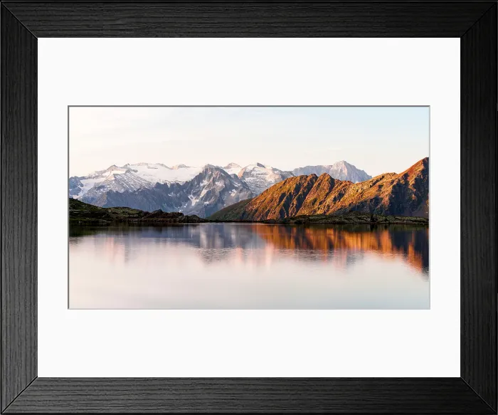 Framed Print : Adamello Group reflected in Lago Nero, Gavia Pass, Valfurva, Valtellina, Sondrio province, Lombardy, Italy Framed Print : Adamello Group reflected in Lago Nero, Gavia Pass, Valfurva, Valtellina, Sondrio province, Lombardy, Italy