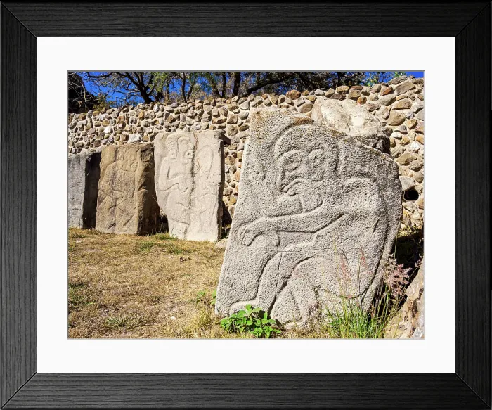 Framed Print : Gallery of The Dancers, Monte Alban Archaeological Site, Oaxaca State, Mexico Framed Print : Gallery of The Dancers, Monte Alban Archaeological Site, Oaxaca State, Mexico