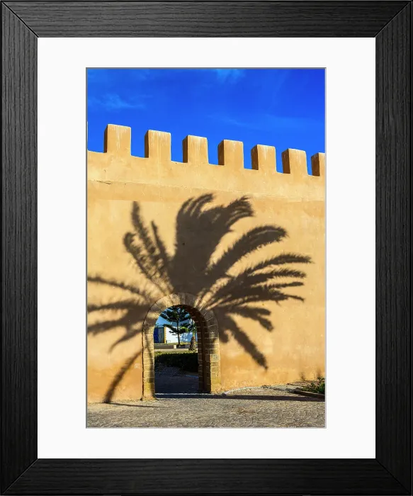 Framed Print : Shadows on the medina wall, Essaouira, Essaouira, Morocco Framed Print : Shadows on the medina wall, Essaouira, Essaouira, Morocco