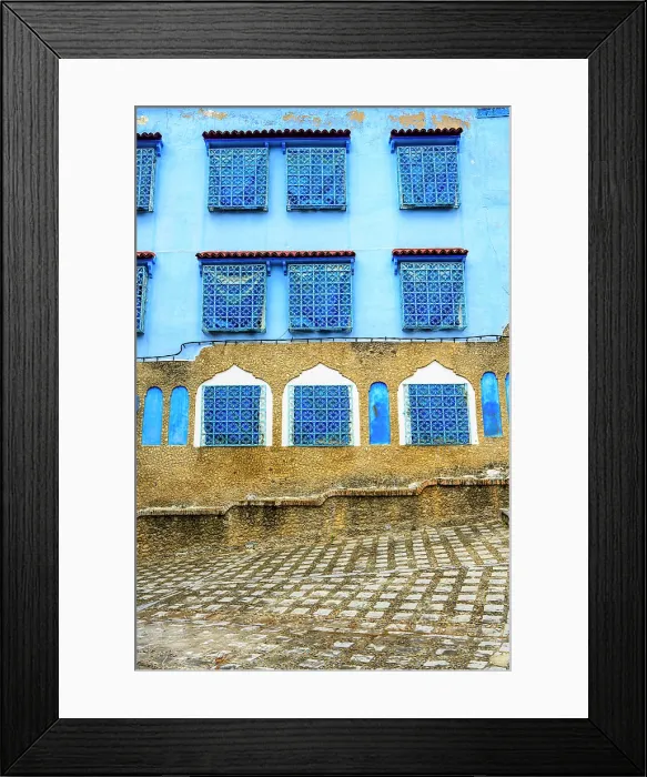 Framed Print : Blue alleyway, Chefchaouen, Morocco Framed Print : Blue alleyway, Chefchaouen, Morocco