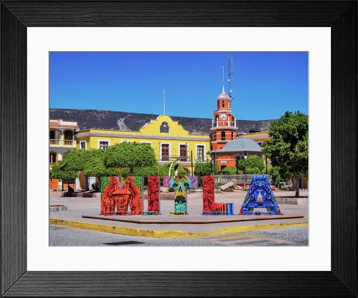Framed Print : Municipal Park, San Pablo Villa de Mitla, Oaxaca State, Mexico Framed Print : Municipal Park, San Pablo Villa de Mitla, Oaxaca State, Mexico