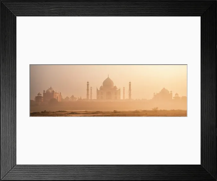 Framed Print : Panoramic view of Taj Mahal at sunset, Agra, Uttar Pradesh, India Framed Print : Panoramic view of Taj Mahal at sunset, Agra, Uttar Pradesh, India