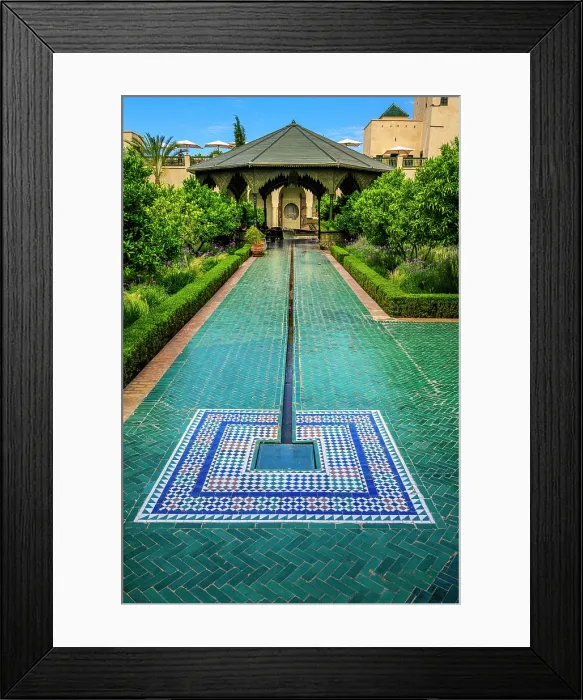 Framed Print : The Secret Garden, Marrakech, Morocco Framed Print : The Secret Garden, Marrakech, Morocco