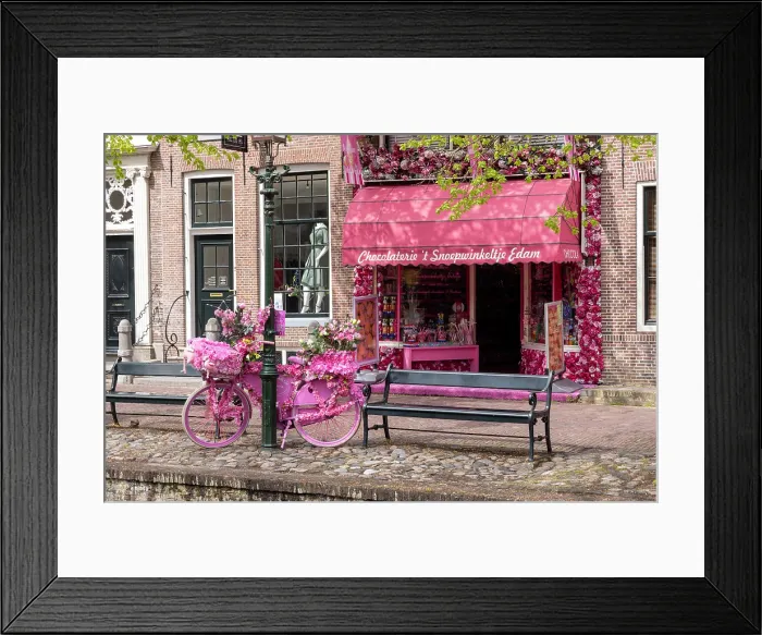 Framed Print : Chocolate shop, Edam, North Holland, Netherlands Framed Print : Chocolate shop, Edam, North Holland, Netherlands